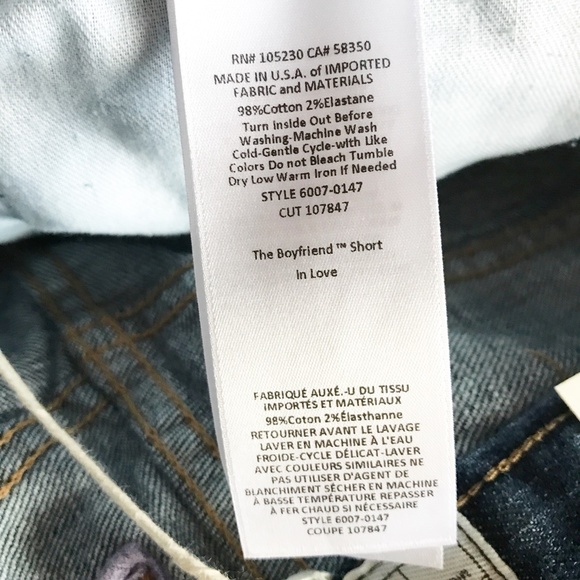 Current Elliott The Boyfriend Short In Loved Denim - Picture 8 of 8